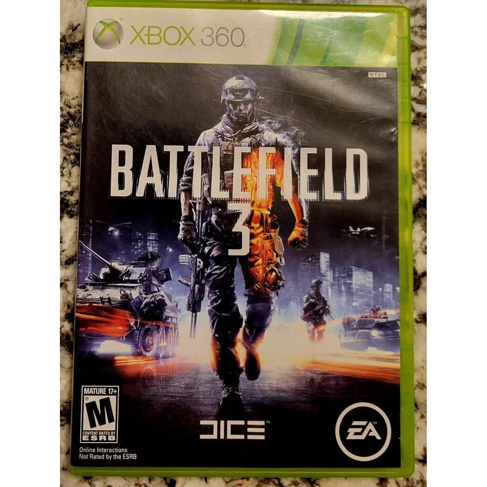 Xbox 360: Battlefield 3, No Manual, TESTED &WORKING, GD DISC, FAST SHIPPING